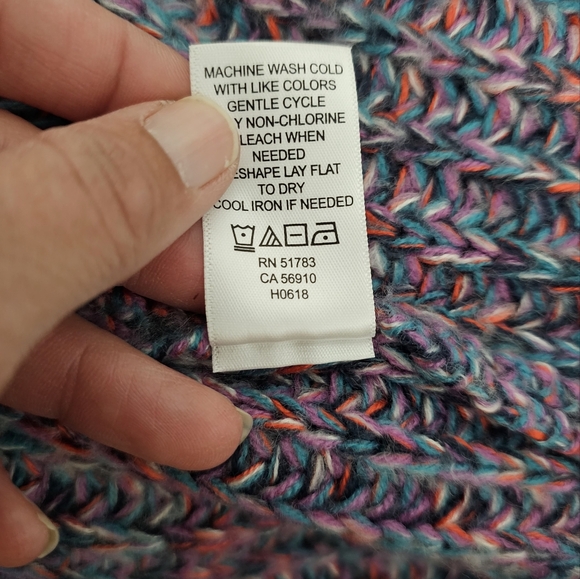 Maurices Multicolor Crewneck Pullover Sweater Size Large - Picture 8 of 8